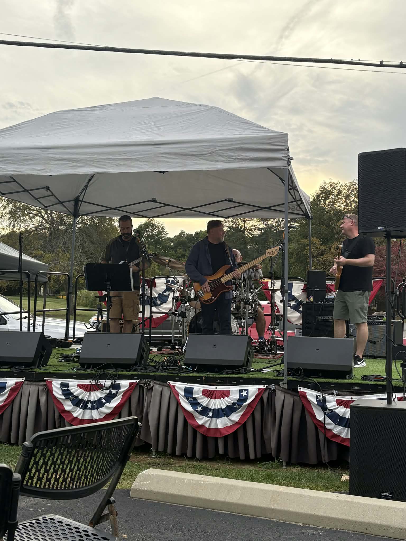 Dead End Men on stage at Black Hat Brew Works